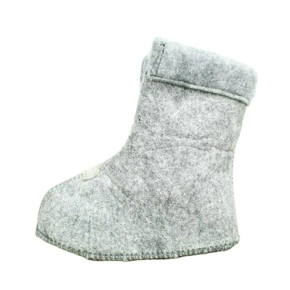 LL Bean Gray Wool Pull On Warm Replacement Boot Liner Inserts Size 5